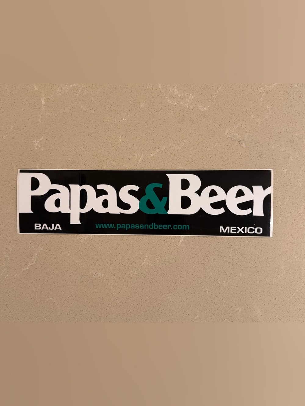 Papas & Beer Baja Vintage Sticker